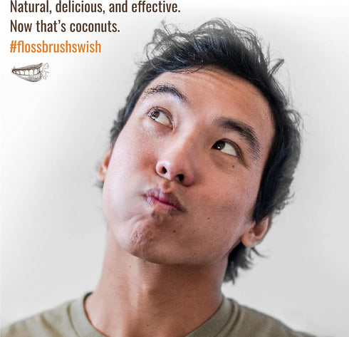 Dr. Ginger's Coconut Oil Pulling Mouthwash, Travel Size, All-Natural Formula for Tongue and Gum Health, Fights Bad Breath and Whitens Teeth, Alcoh...