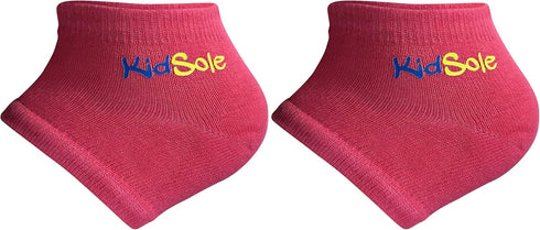 KidSole Gel Heel Strap for Kids with Heel Sensitivity from Severs Disease, Plantar Fasciitis. (Black) (Kids Size 1-6, Pink)...