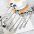 Long-handled ice tea spoon, cocktail stir spoons, stainless steel coffee spoons, ice cream scoop Set of 8 (Silver, Round)...