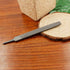 6 Inch Flat Medium Cut File, High-Carbon Steel Double Cut Teeth Single Hand File Without Handle Suitable for Wood, Metal, Sharpening...