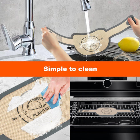 Silicone Bread Sling Dutch Oven Liner, Non-Stick & Easy Clean Reusable Oval Silicone Bread Baking Mat with Long Handles, Easy to Transfer Sourdoug...