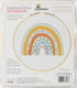 Dimensions 72-76917 Mod Rainbow Embroidery Needlepoint Kit for Beginners, 6" D, Multicolor, 5pcs......