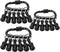 Upgrade 6 Pcs Bit Holder With Black Carabiner 1/4 inch Hex Shank Aluminum Alloy Screwdriver Bits Holder Light-weight Quick-change Extension Bar Ke...
