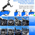 Car Dashboard Phone Clip Holder, 360° Rotating Dash Steering Wheel Cell Phone Clamp Mount Stand Compatible with 4-7 Inch Smartphones (Black)......