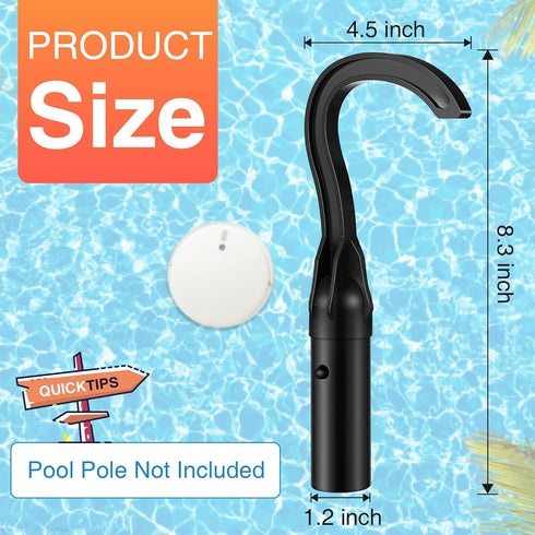 Hook for Robotic Pool Cleaner, Pool Hooks for Poles for Use In All Robotic Pool Vacuum Cleaner Including Cordless, Above Ground and Underwater, Su...