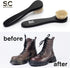 Premium Shoe Polish Brush Set - Horse Hair Brushes, Shoe Polish Applicator for Leather Footwear - Shoe Brushes for Cream & Polish - Made of White ...
