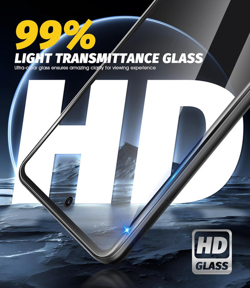 Orzero (4 Pack) Tempered Glass Screen Protector Compatible for T-Mobile REVVL 7 Pro 5G 6.78 inch, Protector De Pantalla 2.5D Arc Edges 9 Hardness ...