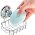 HASKO Suction Soap Dish with Hooks | Powerful Vacuum Suction Cup Soap Holder | Soap Basket Holder for Bathroom & Kitchen (Polished Stainless Steel...