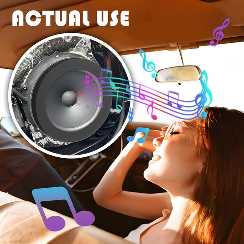 4PCS 6.5 Speaker Rings,Self Adhesive Speaker Foam for Enhancing Stereo Sound,High Resilience Speaker Baffles 6.5 inch Car Audio Accessories Avoid ...