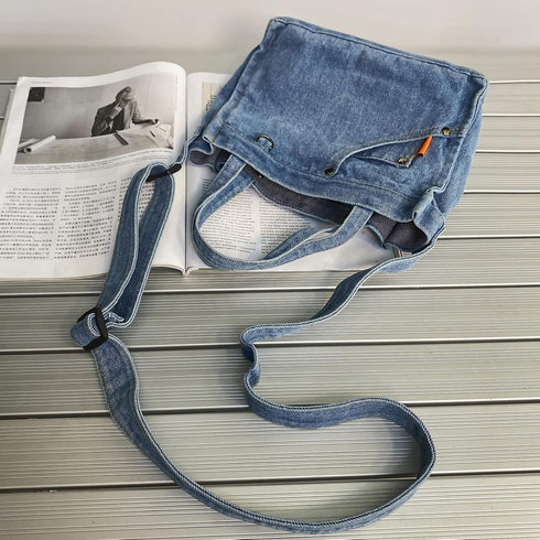 Small Crossbody Purse Denim Tote Bag Women Hobo Bag Stylish Handbag Fashion shoulder Bag...
