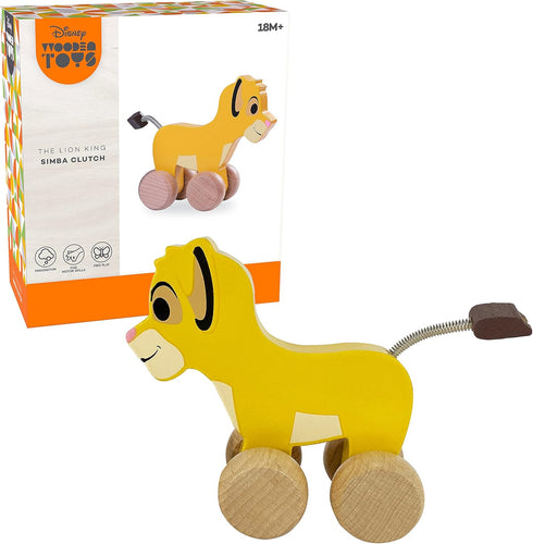 Disney Wooden Toys 6.5-inch Simba Clutch Toy, The Lion King, Wooden Toys, Pretend Play, Kids Toys for Ages 18 Month by Just Play...