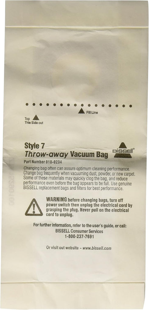 BISSELL Style 7 Vacuum Bag, 32120, White...