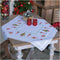 Vervaco Cross Stitch Kits for Adults, Tablecloth, Embroidery with Template, 100% cotton Embroidery Thread, 31.50 x 31.50 Inches, Christmas Trees.....