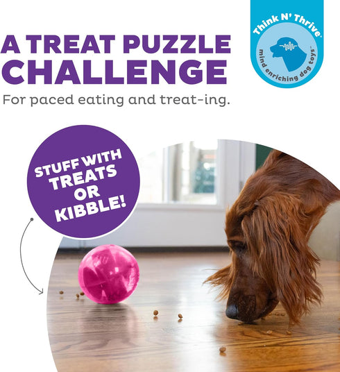 Outward Hound Mazee Puzzle Ball Interactive Treat Dispensing Dog Toy, Pink...