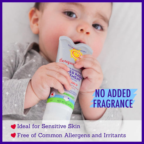 California Baby Super Sensitive Unscented Diaper Rash Cream | Zinc Oxide Ointment | 100% Bio-Based | Fragrance Free | Hypoallergenic | Soothing Di...