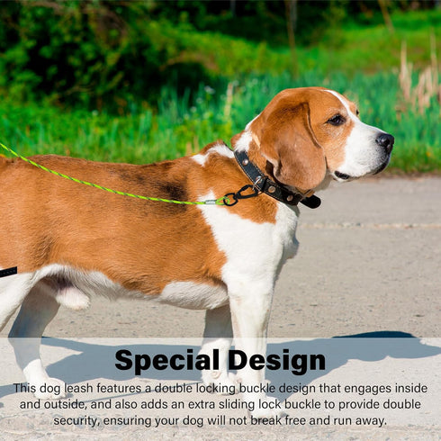 4/5/6 FT Chew Proof Dog Leashes with Comfortable Handle, Steel Cable Lead for Control Large or Medium Dogs Walk and Train, Heavy Duty with Rotate ...