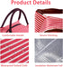 2PCS Lunch Bags Reusable Lunch Tote Bags Portable Lunch Cooler Bag Lunch Holder Insulated Lunch Box Bag for Picnic Office Beach (Green+Red)...
