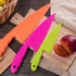 Jovitec 8 Pcs Kid Cooking Kitchen Knife Set, Plastic Serrated Edges Children's Safe Chef Nylon Knives for Cutting Fruit Bread Cake Salad Lettuce K...