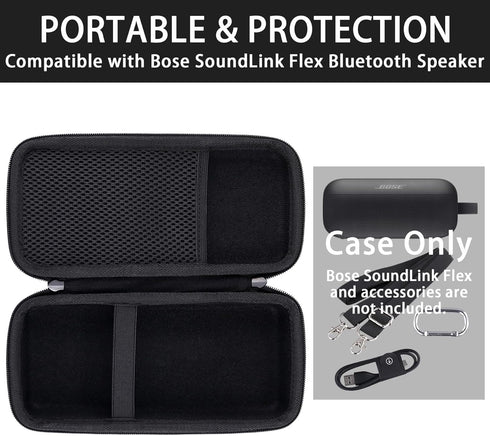 Khanka Hard Travel Case Replacement for Bose SoundLink Flex Bluetooth Portable Speaker (Black)...