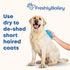 Rubber Dog Bath Brush - Silicone Pet Wash & Massage Brush - Perfect for Bathing, Massaging, & Deshedding - Use Wet or Dry, De-shed or Use it to La...