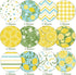 Whaline 24 Sheets Lemon Pattern Paper Summer Holiday Scrapbook Specialty Paper Double Sided Decorative Craft Paper For DIY Card Making Photo Album...