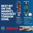 BOSCH ITSQ135B 10-Pack 3-1/2 In. Square #1 Impact Tough Screwdriving Power Bits...