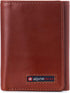 Alpine Swiss Leon Mens RFID Safe Trifold Wallet Cowhide Leather Comes in a Gift Box Tan...