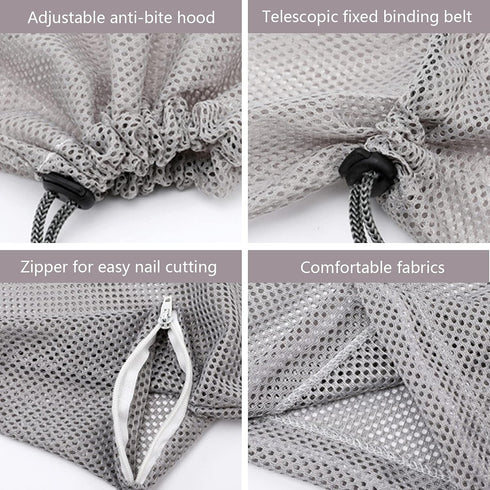 2Pcs Cat Bathing Bag Cat Shower Bag Cat Washing Bag Cat Bathing Restraint Cat Grooming Bag Cat Restraint Bag Adjustable Cat Bag for Bathing (Gray ...