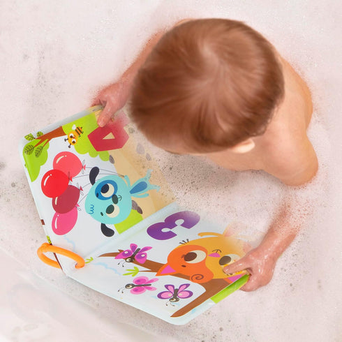 B. toys Bath Book & Boat Bath Squirter & Pull-String Boat Colors & Numbers Convenient Travel Clip 10 Months Tub Time Book Pull & Go Rider...