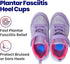 Kids Heel Cups & Heel Inserts for Sever's Disease and Heel Pain Relief | Gel Heel Cushions for Plantar Fasciitis & Achilles Tendonitis, Heel Spurs...