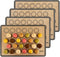 Macaron Baking Mats - Pack Of 4 - Half Sheet Size - For Perfect Macarons & Cookies - Silicone Macaron Baking Sheets With Size Guiding Circles - He...