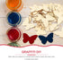 TINKSKY 50pcs Wooden Butterfly Shapes Craft Blank, Natural Unfinished Cutout Shape Wooden Butterfly, Christmas, Wedding, Guestbook, Decoupage Fami...