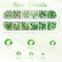 2000 Pieces Flat Back Gems Round Crystal Rhinestones 6 Sizes (1.5-6 Mm) with Pick up Tweezer and Rhinestones Picking Pen for Crafts Nail Face Art ...