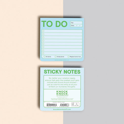 1-Count Knock Knock to Do Sticky Note Pad, 3 x 3-inches, 100 Sheets (Pastel Edition)...
