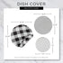 DII Reusable Cloth Bowl Cover Collection Machine Washable, Cotton with Elastic Stretch for Food Storage, 10.25"/8.25"/7.5" Diameter, Farmhouse Pla...