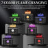 Black Flame Fire Diffuser Humidifier?7 Colors Changing Oil Diffuser?200ml Capacity Visual Water Level Line Aromatherapy Humidifier?Suitable for Li...