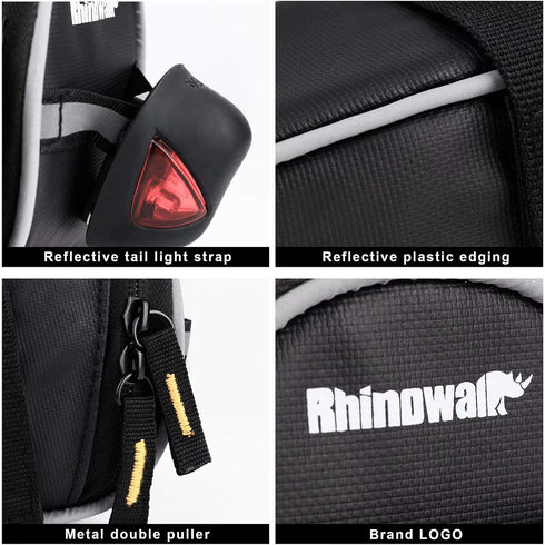 Rhinowalk Bike Saddle Bag Bicycle Under Seat Storage Pack for Repair Tool Kits with Reflective Strap for Mountain Road Bike Cycling Accessories...