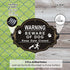 Beware of Dog Sign, 2 Pack Beware of Dog Signs for Fence, 10.6x7.7 Inch Rust Free Aluminum Metal Sign, Fade Resistance, UV Protected, Indoor/Outdo...