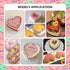 beyonday 2pcs Heart Shaped Cake Pan with Removable Bottom, 4 inch & 6 inch Aluminum Alloy Heart Cake Trays for Birthday Party Wedding Anniversary ...