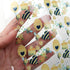 David Angie Transparent PVC Printed Faux Leather Roll 11.8" x 47.2" (30 cm x 120 cm) Synthetic Leather for Cosmetic Bag Bows Earrings Making DIY P...
