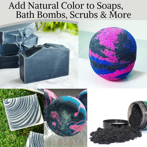 Bentonite Clay Powder and Activated Charcoal Powder Blend (8oz) Great for Charcoal Face Mask, Facial, Hair Mud Mask, DIY Bentonite Clay Toothpaste...