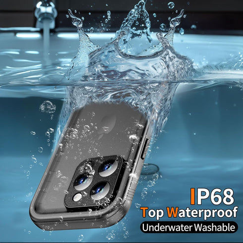 Cozycase Compatible with iPhone 13 Pro Max Waterproof Case - Full Body Dustproof Shockproof Built in Screen Protector Rugged Waterproof Case for i...