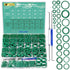 595 Pcs Metric and SAE Air Conditioning O-Ring Kit for Automotive A/C, Compressor and Professional Faucet Plumbing Seal Orings Repair with O-Ring ...