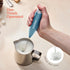 Powerful Handheld Milk Frother, Milk Foamer, Battery Operated (Not included) Stainless Steel Drink Mixer with Frother Stand for Coffee, Lattes, Ca...