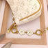 Nalefow Women Purse Strap Extender Bag Extender Chain Exquisite Bag Charms Pearl Flowers Purse Strap Chain Purse Accessories for DIY Shoulder Bag ...