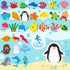Hebayy 30 Adorable Non-Slip Sea Animal Bathtub Shower Deco Water-Resistance Stickers in 30 Designs...