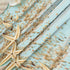 Beach Fitted Round Table Cloth Summer Wood Starfish Outdoor Table Cover with Elastic Edge (Fit for 40"-44" Tables) Waterproof Non Slip Coastal Rou...