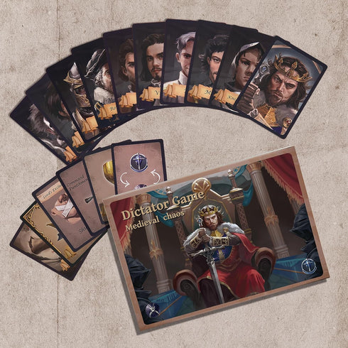A&B GAMES Portable Medieval Strategy Card Game: Team vs. Team Fun for 5-10 Adult Players – Perfect for Showcasing Your Skills at Parties...