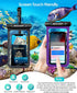 Hiearcool Universal Waterproof Phone Pouch Compatible for iPhone 16 15 14 13 Pro Max Plus Up to 8.3", IPX8 Beach Travel Essentials-Black&Purple-2P...