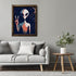 Posterizer 1 pcs-alien creature with peace sign-Abstract & Modern Art-Fantasy & Fiction Art-Gift for movie lovers-Gift for book lovers- UNFRAMED W...
